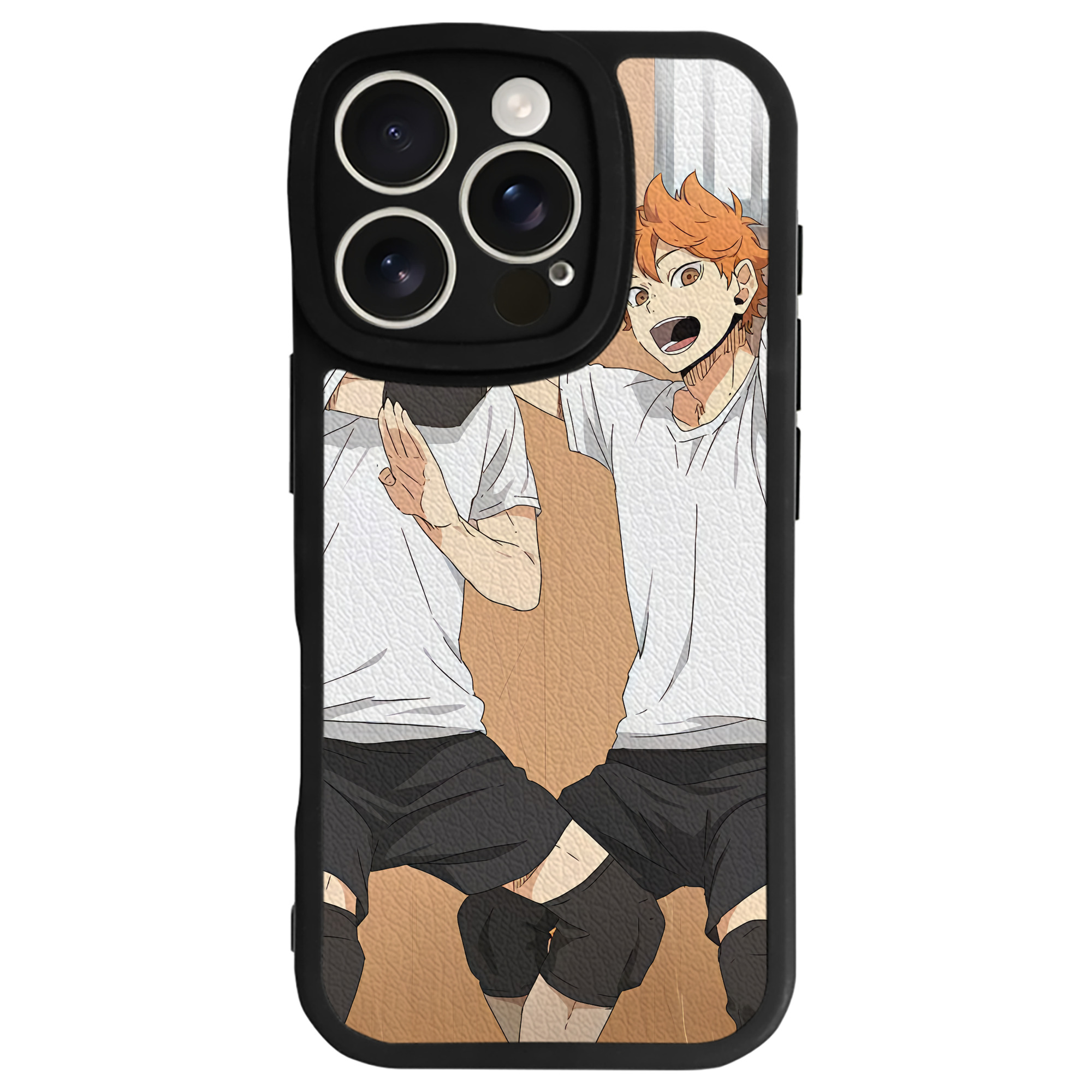 （画像用） ハイキュー!! Haikyu!! 【iPhone 16シリーズ対応】シリコンスマホケース（レザー調） 材質：シリコン